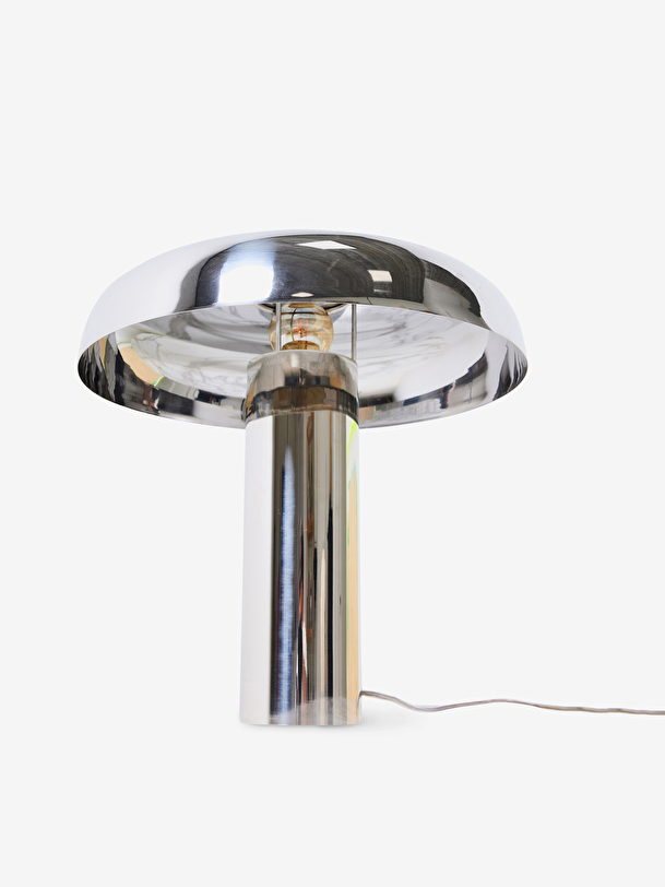 mushroom chrome lamp 39x39x38 chrome