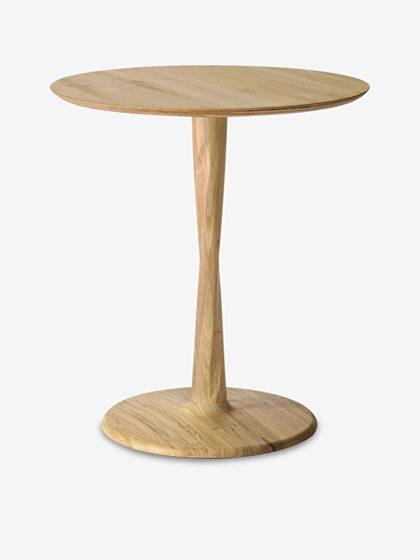 table chene torsion d70 chene naturel light oak