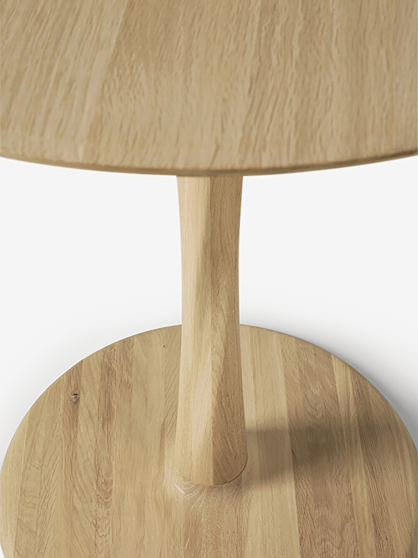 table chene torsion d70 chene naturel light oak