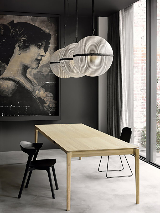 table bok a rallonge 160240 90x76 light oak