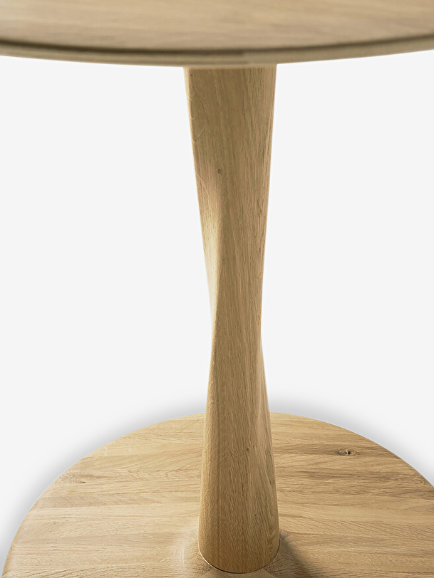 table torsion en chene d127 light oak