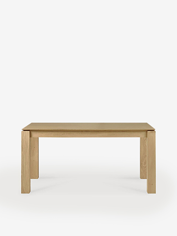 table a rallonge slice -l160240 cm light oak