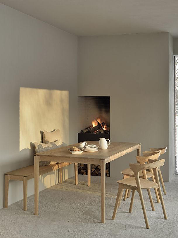 table bok 220x95x76 light oak