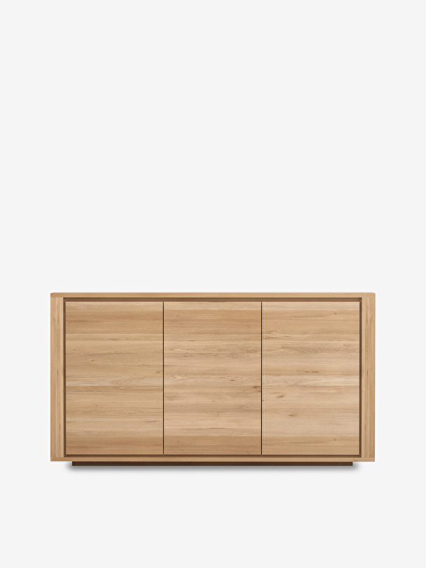 buffet shadow en chene - 3 portes light oak