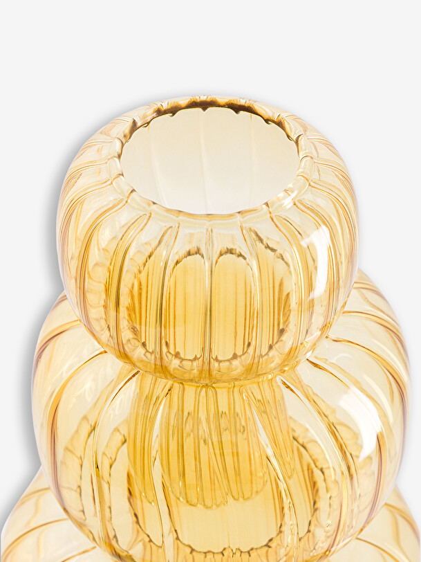 vase twist s yellow d9.5 h13 yellow