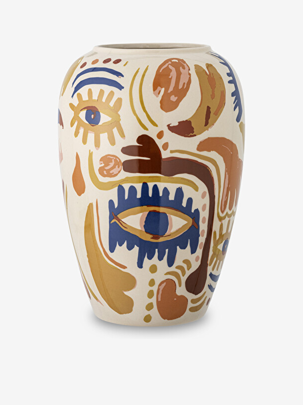 vase horus stoneware blue