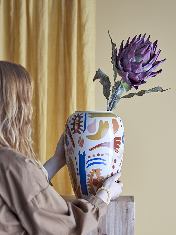 vase horus stoneware blue
