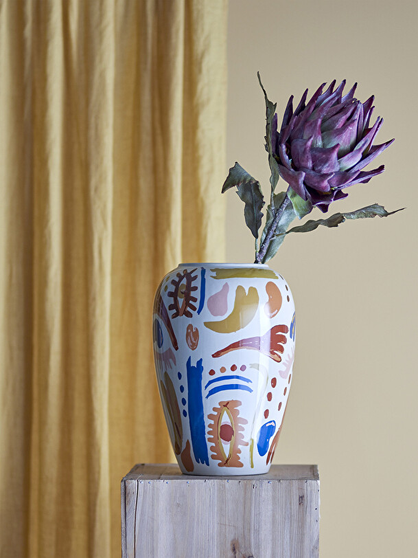 vase horus stoneware blue